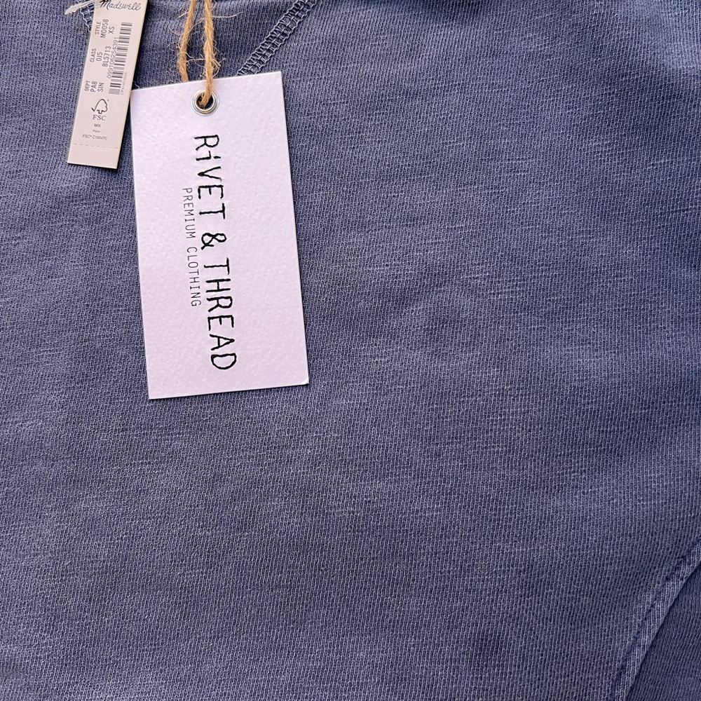 Madewell Rivet & Thread Logo Rib-Insert Sweatshirt - Picture 9 of 10
